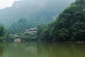 Sichuan qingcheng mountain around the lake