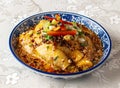 Sichuan Spicy Drool Chicken served dish isolated on background top view of hong kong chinese food Royalty Free Stock Photo