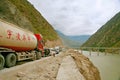 sichuan-tibet highway Royalty Free Stock Photo