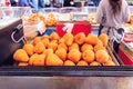 Sicilian arancini Italian rice balls Traditional street food in Italy