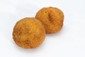 Sicilian Arancino or Arancina. A typical Sicilian street food