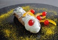 Cannolo siciliano, Sicilian bakery, traditional pastry Royalty Free Stock Photo