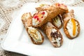 Sicilian cannoli Royalty Free Stock Photo