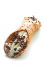 Sicilian cannoli with chocolate