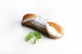 Sicilian Cannolo with ricotta cheese filling.