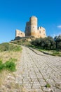 Sicilian castles. Mazzarino Medieval Castle Royalty Free Stock Photo