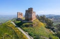 Sicilian castles. Mazzarino Medieval Castle. Aerial view