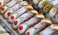 Sicilian dessert from Italy called CANNOLO SICILIANO