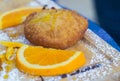 Sicilian pastries filled with orange cream