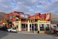 Sicilian pizza donairs at pizza corner in Halifax, Nova Scotia Royalty Free Stock Photo