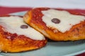 Sicilian Pizzetta. A typical street food from Sicily