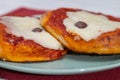 Sicilian Pizzetta. A typical street food from Sicily Royalty Free Stock Photo