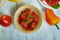 Sicilian Polpette al Sugo Royalty Free Stock Photo