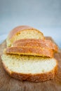 Sicilian semolina yellow bread Royalty Free Stock Photo