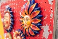 Sicilian Souvenir in ceramic symbolising the sunshine Royalty Free Stock Photo