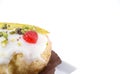 Sicilian sweet with ricotta cheese Royalty Free Stock Photo