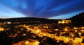 Sicilian village night scene