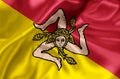 Sicily flag illustration Royalty Free Stock Photo