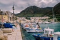 Sicily Italy Sicilian port of Castellammare del Golfo, amazing coastal village of Sicily island, province of Trapani Royalty Free Stock Photo