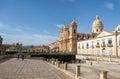 Sicily Italy, view of Noto old town and Noto Cathedral, Sicily, Italy. Royalty Free Stock Photo
