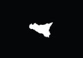 Sicily outline map country shape state symbol national borders