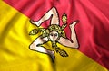 Sicily flag illustration Royalty Free Stock Photo