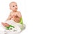 Sick child constipation, colic, bloating, indigestion heartburn, digestion, pain, diarrhea. sitting on the potty with toilet paper