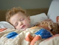 Sick Child Sleeping Royalty Free Stock Photo