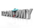 Sick Economy - Word Royalty Free Stock Photo