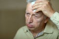 Sick elderly man Royalty Free Stock Photo