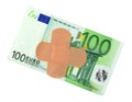 Sick Euro money Royalty Free Stock Photo