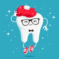 Sick tooth with a red warmer