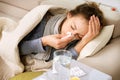 Sick Woman. Flu Royalty Free Stock Photo