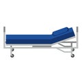 Sickbed flat illustration