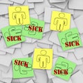 Sickness Spreading in Group - Sticky Notes