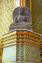 Siddharta in the bangkok asia thailand step wat Royalty Free Stock Photo
