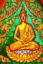 Siddharta in the temple bangkok asia thailand green