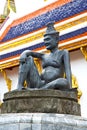 siddharta in the temple bangkok smile Royalty Free Stock Photo