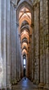 Side aisle of the Alcobaca Monastery in Portugal