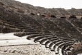 Side ancient city amphitheater in Antalya, Turkey Royalty Free Stock Photo