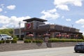 Side angle view of a Boston Pizza