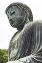 Side angle view of the Great Buddha in Japan Royalty Free Stock Photo