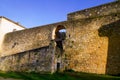 Side arch entrance in fortress mediaeval in Bourg sur gironde france