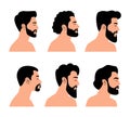 Side bearded face collection