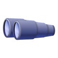 Side of binoculars icon, cartoon style Royalty Free Stock Photo