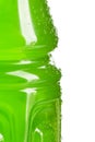 Side of Sports Drink Bottle - Green Royalty Free Stock Photo