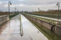 On the side of the Briare aqueduct