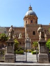 Side of the cathedral of Palermo in Sicily, Italy.