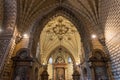 Side chapel in the gothic Cathedral of Toledo Royalty Free Stock Photo