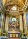 Side chapel in the San Martino ai Monti Church in Rome, Italy.